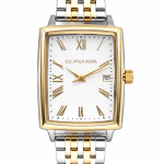 U.S. Polo Assn. Dual-Tone Rectangular Classic Date Watch MS Department Store Oman