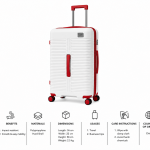 Pierre Cardin Nagga Brand Pp Trolley S   20 White MS Department Store Oman