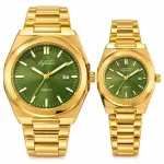 Blue Signature Blue SignatureIPG Matching Couple Watch Gift Set – Two-Tone Gold & Silver Quartz Wrist Watches