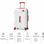 Pierre Cardin Nagga Brand Pp Trolley S   25 White MS Department Store Oman
