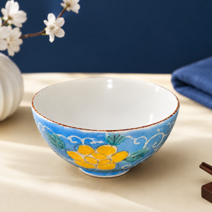 Hand-Painted Floral Ceramic Bowl MS Department Store Oman