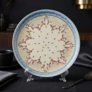 Vintage Floral Porcelain Decorative Plate MS Department Store Oman