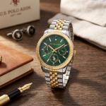 U.S. Polo Assn. Emerald Gold Dual-Tone Chronograph Watch MS Department Store Oman