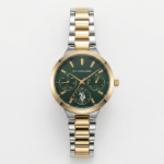 U.S. Polo Assn. Green Dial Two-Tone Multi-Function Watch MS Department Store Oman