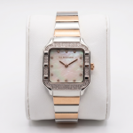 U.S. Polo Assn. Mother Of Pearl Dial Two-Tone Crystal Bezel Watch MS Department Store Oman