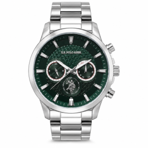 U.S. Polo Assn. Green Chronograph Stainless Steel Watch MS Department Store Oman
