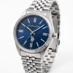 U.S. Polo Assn. Silver Blue Dial Stainless Steel Watch MS Department Store Oman
