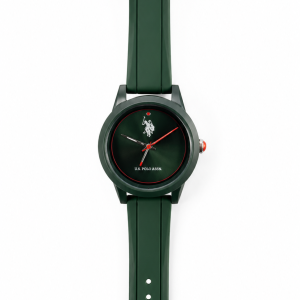 US Polo Forest Green Silicone Strap Watch MS Department Store Oman