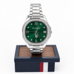 U.S. Polo Assn. Green Crystal Bezel Stainless Steel Watch MS Department Store Oman