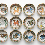 Twelve-Piece Chinese Zodiac Ceramic Bowl Set MS Department Store Oman