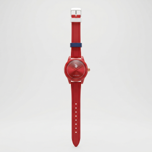 US Polo Red Classic Silicone Strap Watch MS Department Store Oman