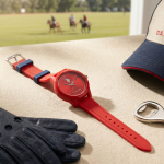 U.S. Polo Assn. Red Classic Silicone Strap Watch MS Department Store Oman