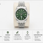 U.S. Polo Assn. Green Crystal Dial Stainless Steel Watch MS Department Store Oman
