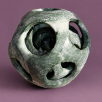 Hand-Carved Green Stone Geometric Sculpture MS Department Store Oman