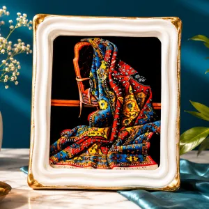 Ornate Framed Textile Art Display MS Department Store Oman