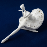 Elegant Rhinestone Accented Ballerina Figurine MS Department Store Oman