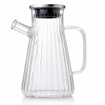 Borosilicate Glass Jar With Metal Lid-900Ml MS Department Store Oman