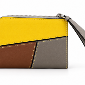 Ms Fashion Color Block Zip-Around Wristlet Wallet