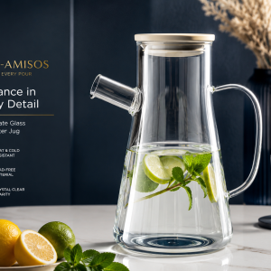 Bamboo Lid Striped Broth Silicate Ca-900Ml MS Department Store Oman