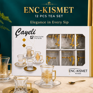 12 Piece Slim Waist Tea Set  MS Department Store Oman