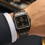 Sveston Ryen Women’s Square Dial Crystal-Bezel Stainless Steel Bracelet Watch MS Department Store Oman