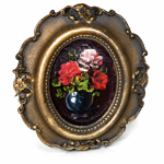 Vintage Floral Oval Wall Art MS Department Store Oman