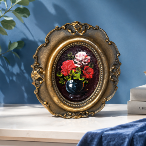 Vintage Floral Oval Wall Art MS Department Store Oman