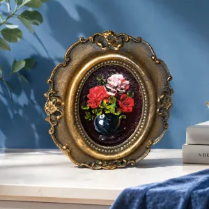 Vintage Floral Oval Wall Art MS Department Store Oman