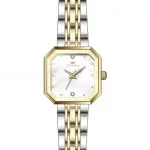 Ferro Women's Two-Tone Square Analog Wrist Watch with Mother-of-Pearl Dial & Crystal Markers MS Department Store Oman