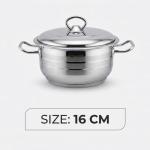 Stainless Steel Bonera Masterchef Single Pot 16 Cm MS Department Store Oman