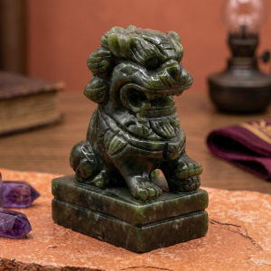 Green Jade Guardian Lion Statue MS Department Store Oman