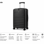 Pierre Cardin Capella Bayer Pc Trolley S 25" Black MS Department Store Oman