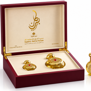 Sayed Al Oud Spray (65Ml) & Oil (15Ml)_ Perfumes (Wooden Set) MS Department Store Oman