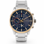 U.S. Polo Assn. Prestige Blue Multi-Function Stainless Steel Watch MS Department Store Oman