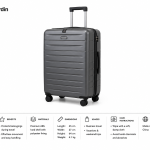 Pierre Cardin Capella Bayer Pc Trolley S   25" Iron Grey MS Department Store Oman