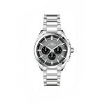 Ferro Men's Stainless Steel Chronograph Analog Watch with Grey Dial – Silver Metal Strap MS Department Store Oman