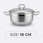 Stainless Steel Bonera Masterchef Single Pot 18 Cm MS Department Store Oman