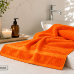 Supreme Hand Towel 41  X 66 Cm 550 Gsm Orange  MS Department Store Oman