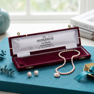Freshwater Pearl Necklace & Earrings Set MS Department Store Oman
