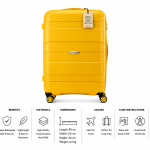 Antler Challenger Pp Trolley 24 Yellow MS Department Store Oman