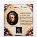 Andrew Jackson Presidential Dollar Coin Collectible Display MS Department Store Oman