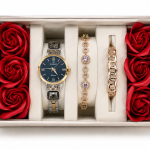 Sveston Women’s Quartz Watch with Crystal Bracelet Set – Two-Tone Silver & Gold MS Department Store Oman