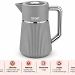 Regal1.0 Ltr. Plastic Body Vacuum Flask - Silver Handle (6-Colors
Assorted)