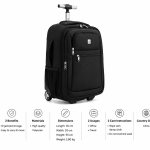 WIRES 18" TROLLEY BACKPACK BLACK MS Department Store Oman