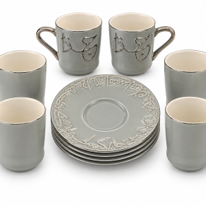 Elite Houseware Cupsset 12 Pieces With Saucers MS Department Store Oman