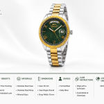 Slazenger Emerald Gold Day-Date Watch MS Department Store Oman