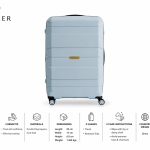 Antler Challenger Pp Trolley    28 Blue MS Department Store Oman