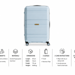 Antler Challenger Pp Trolley    24 Blue MS Department Store Oman