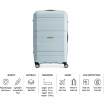 Antler Challenger Pp Trolley 20 Blue MS Department Store Oman
