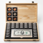 Premium Coin & Currency Collection Display Case MS Department Store Oman